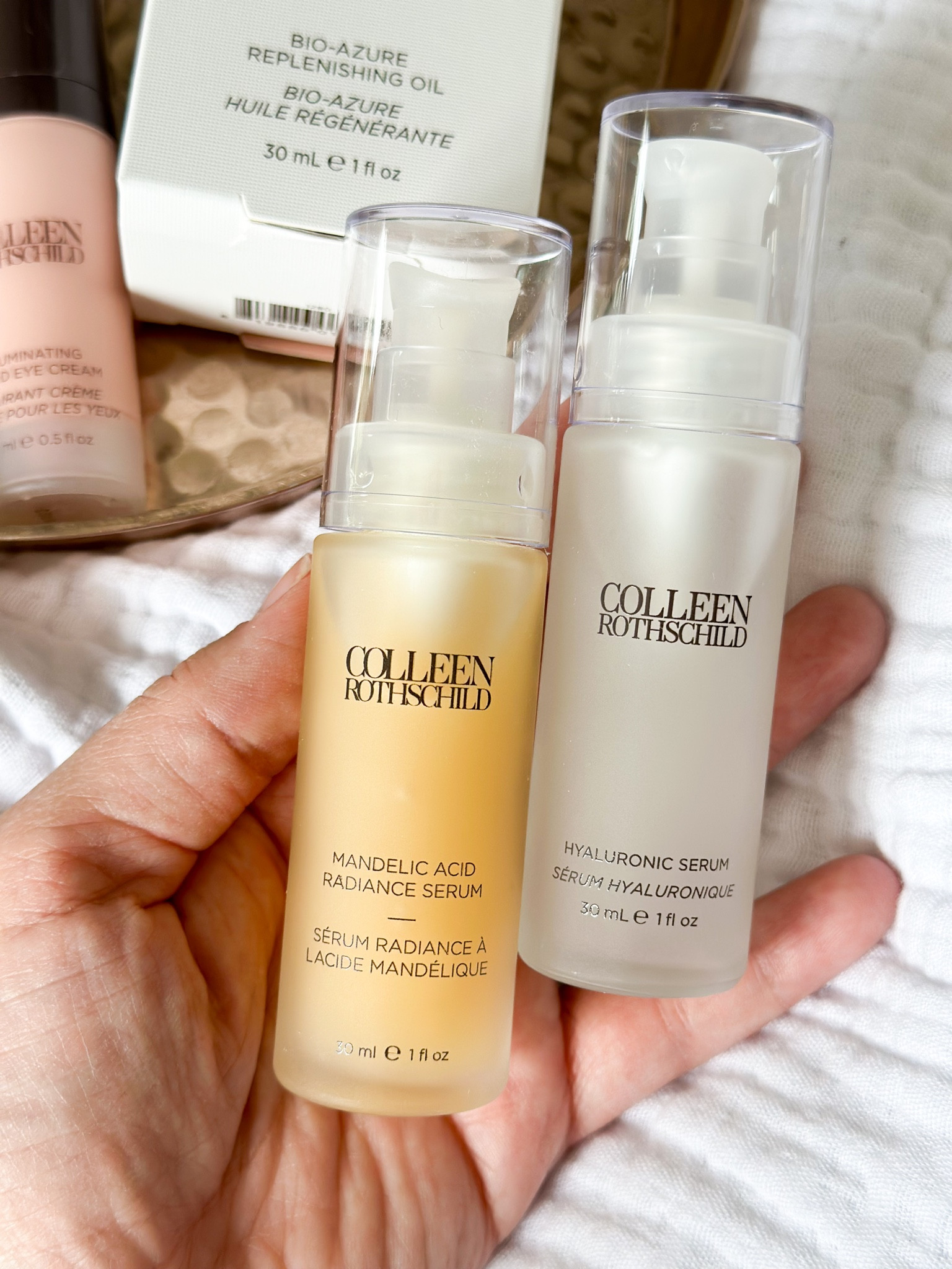 The skin care EVERYONE needs! The @colleenrothschild Mandelic Acid Radiance Serum is amazing for evening skin tone and texture and works on all skin types! Paired with the Hyaluronic Acid Serum from Colleen Rothschild, it's the perfect duo. Hyaluronic acid plumps skin and adds moisture without oil or grease, so it's great for all skin types! #crpartner #crbeauties #colleenrothschild 

#LTKBeauty #LTKSaleAlert #LTKFindsUnder100