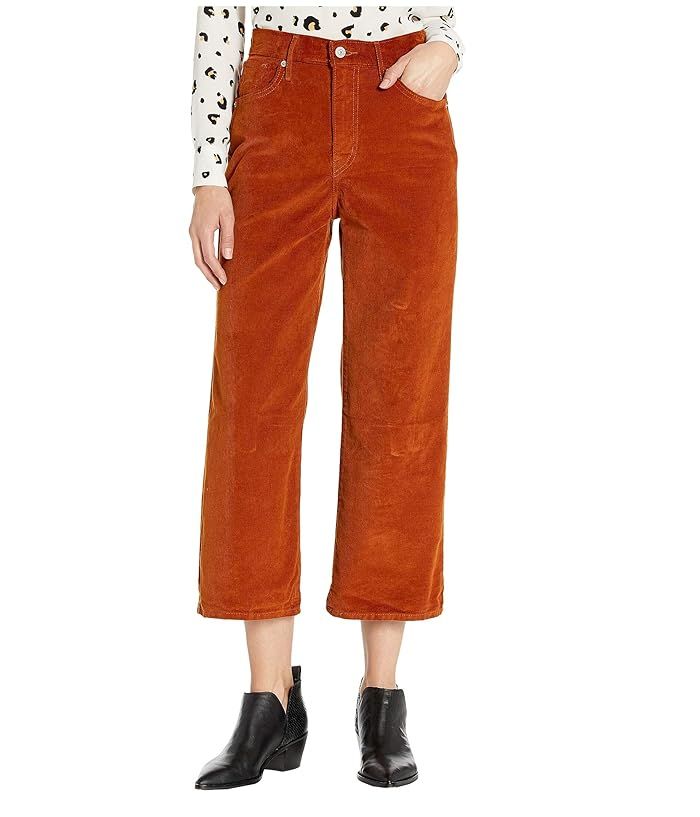 Levi's(r) Womens Mile High Wide Leg Crop (Caramel Cafe Luxe Cord) Women's Jeans | Zappos