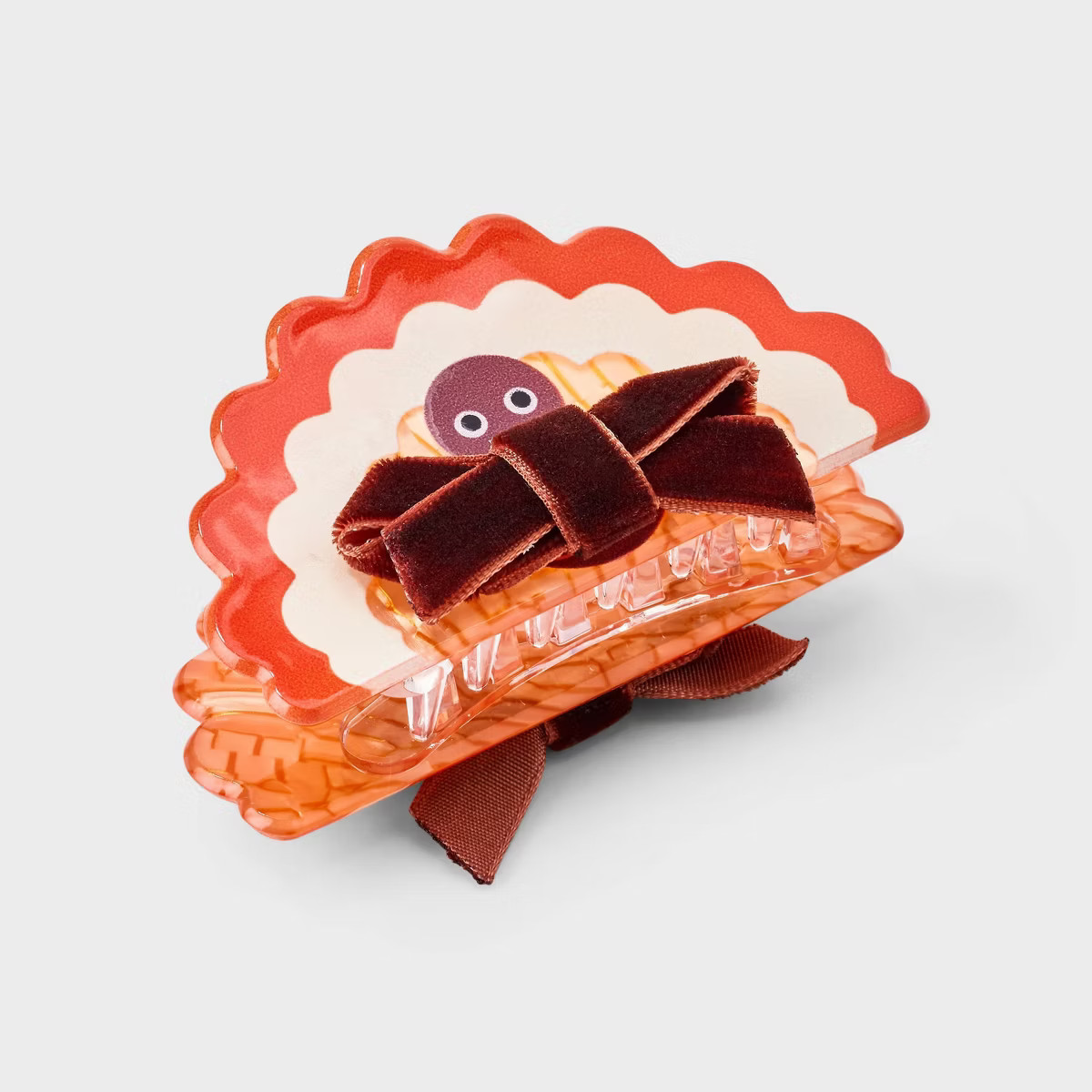 Thanksgiving Turkey Claw Hair Clip - Brown/Orange | Target