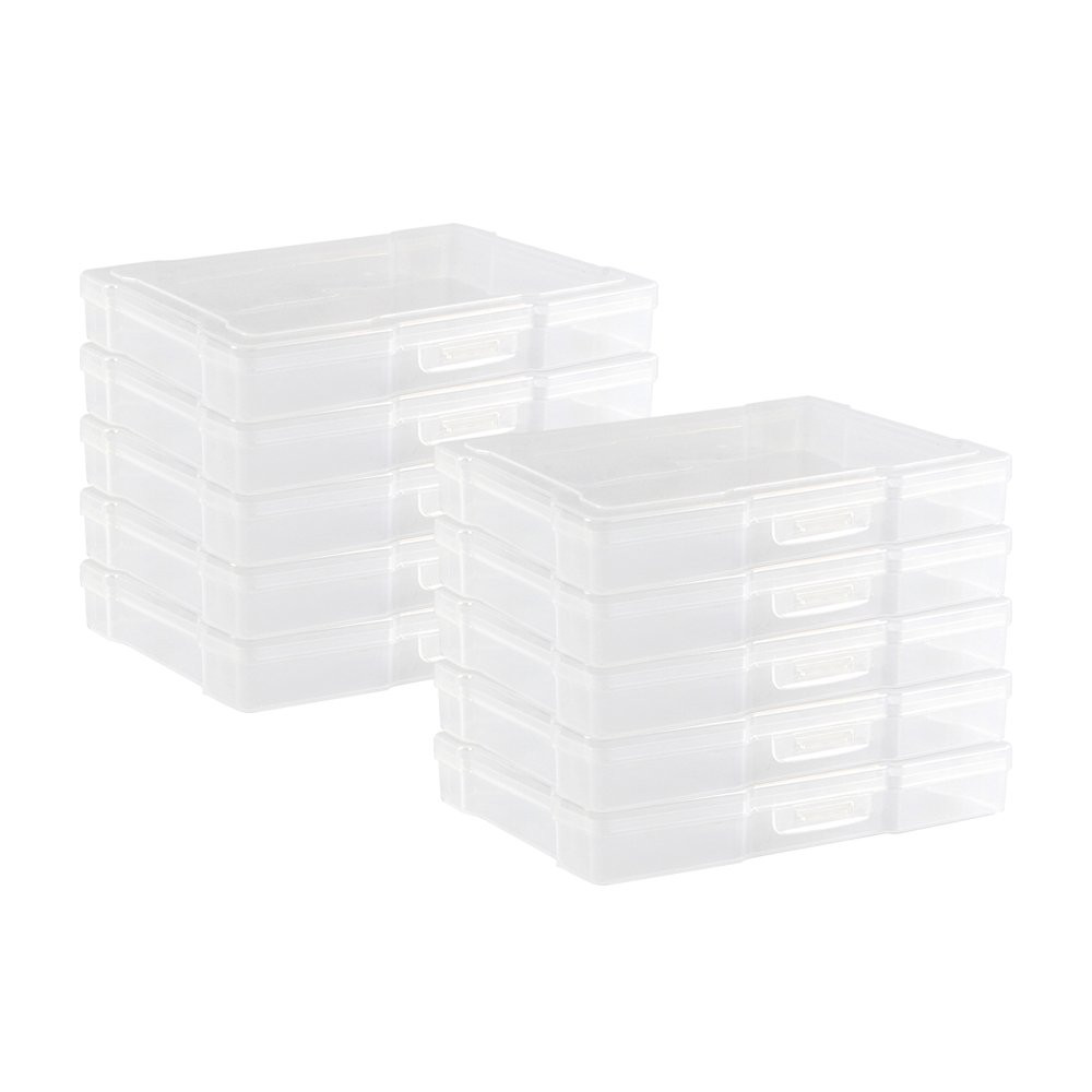 novelinks Transparent 4" x 6" Photo Storage Boxes - Photo Organizer Cases Photo Keeper Picture St... | Amazon (US)