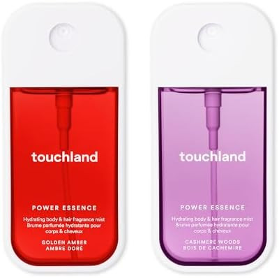 Touchland Power Essence Hydrating Body & Hair Fragrance, SOFT SOLACE DUO (Golden Amber + Cashmere... | Amazon (US)