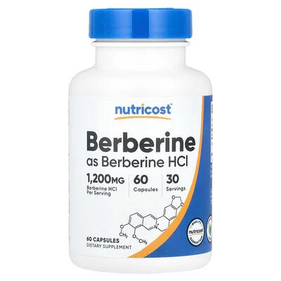 Nutricost, Berberine, 60 Capsules (600 mg per Capsule) | iHerb