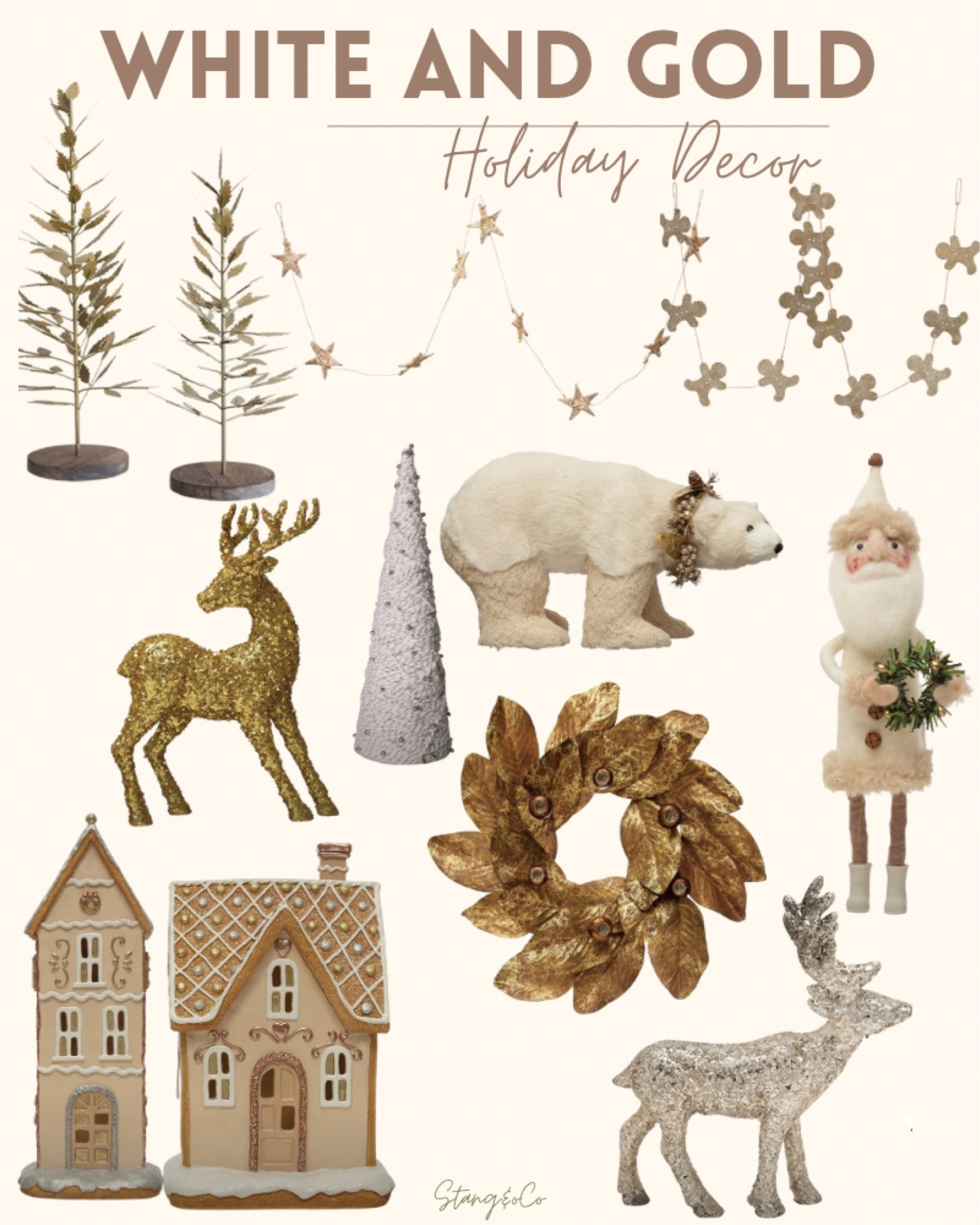 White and gold holiday decor

#LTKhome #LTKHoliday #LTKSeasonal