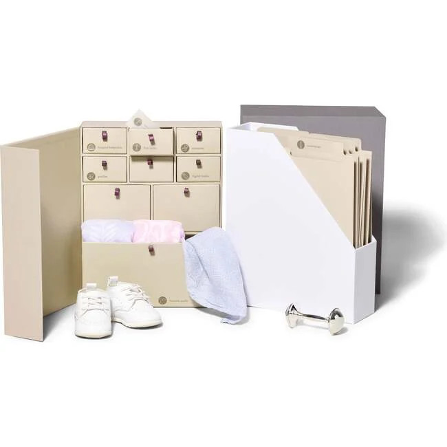 Savor | The Library Baby Keepsake Box, Slate (Grey) | Maisonette | Maisonette