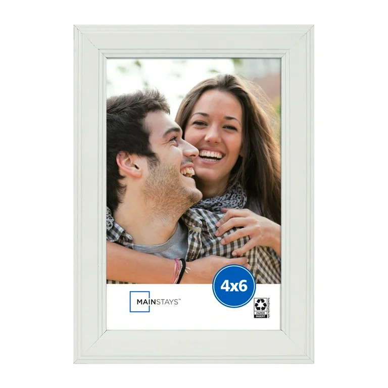 Mainstays – 4x6 Picture Frame – White Step Program Tabletop Photo Frame - Walmart.com | Walmart (US)