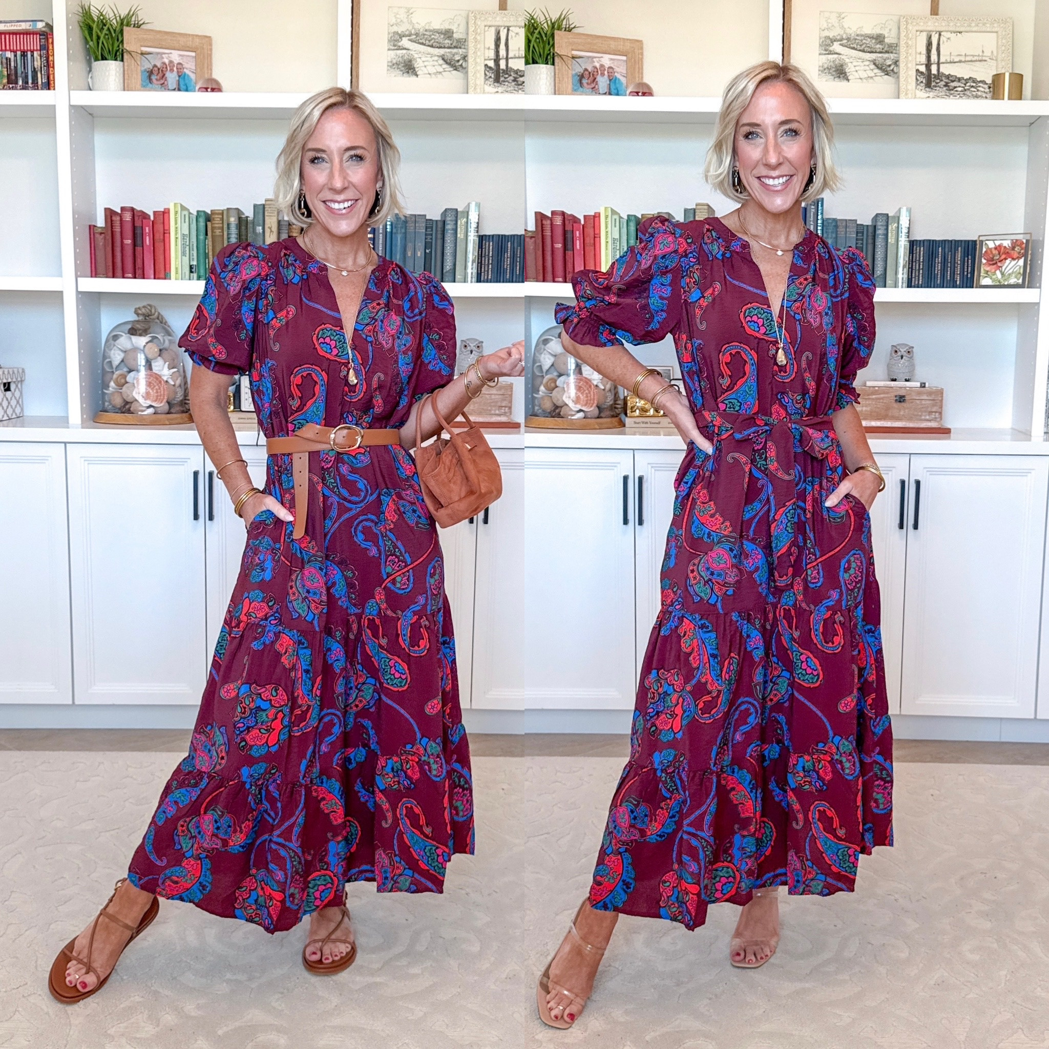 Walmart - more new dresses. Mixed Media Pleated Maxi Dress - size XS. $36. 2 colors.

#LTKSeasonal #LTKOver40 #LTKPetite
