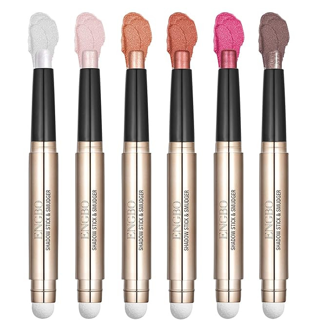 Wismee Eyeshadow Stick Eye Shadow Stick Makeup 6 Colors Shimmer Eyeshadow Stick Set Cosmetics Eye... | Amazon (US)