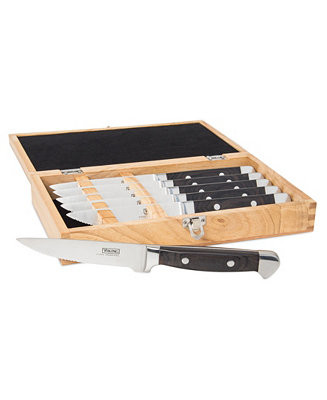 Viking 6 Piece Pakkawood Steak Knife Set with Box - Macy's | Macy's