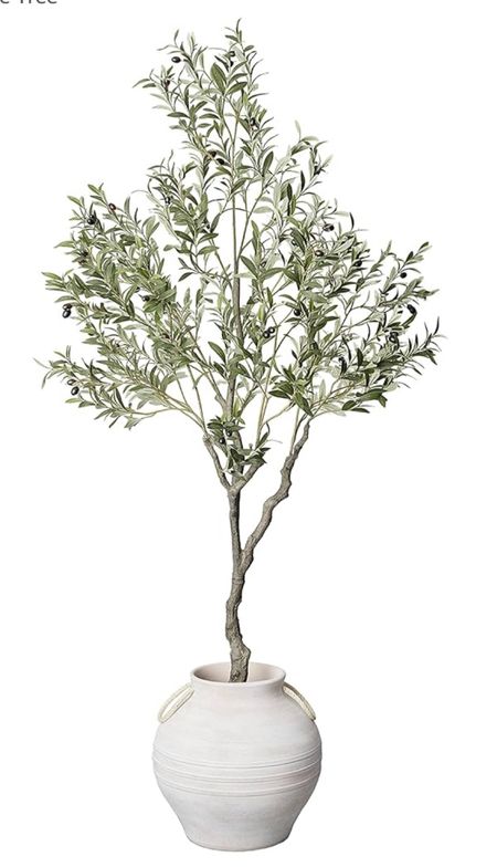 VYNT Olive Tree Artificial 7 Feet Tall, Fake Indoor Tree, Faux Decorative Tree

#LTKhome