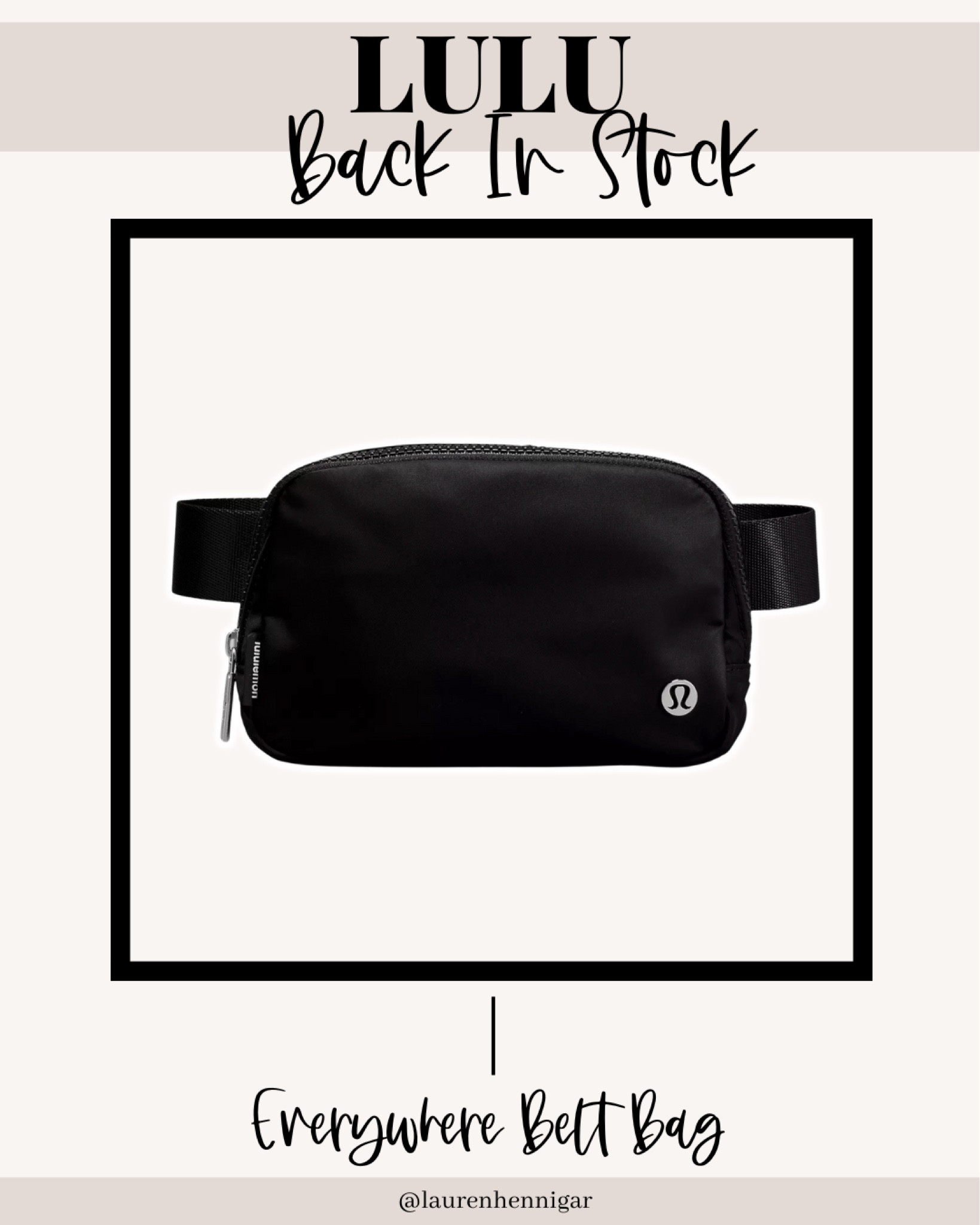 black lulu everywhere belt bag is BACK IN STOCK NOW!

#LTKstyletip #LTKGiftGuide #LTKSeasonal
