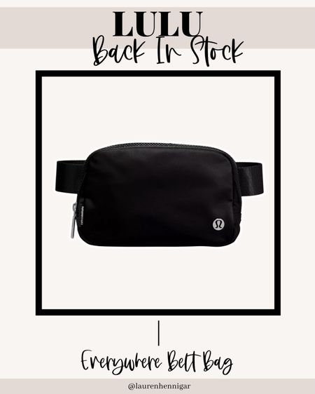 black lulu everywhere belt bag is BACK IN STOCK NOW!

#LTKstyletip #LTKGiftGuide #LTKSeasonal