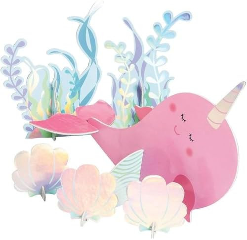 Amazon.com: Fun Express Narwhal Party Large Centerpiece Kit - Colorful Undersea-Themed Decor for ... | Amazon (US)