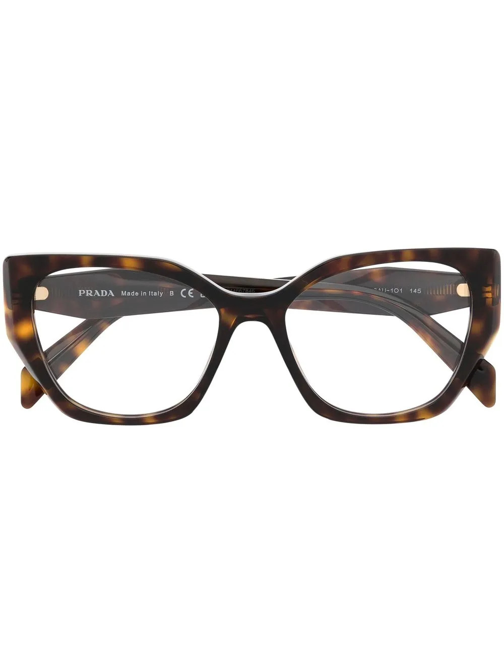 Prada Eyewear round-frame Glasses | Brown | FARFETCH RO | Farfetch Global