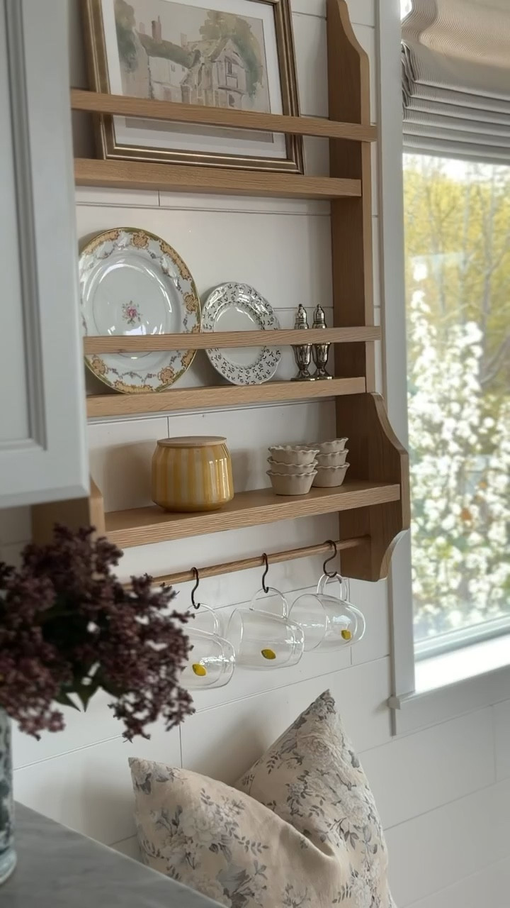 It was only fitting that I added some yellow to my kitchen shelf for the spring season! This plate was the inspiration behind it all, and I couldn’t love how it turned out more! 

#LTKHome
