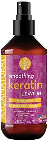 Arganatural Smoothing Keratin Leave-in Conditioner 8oz / 240ml | Amazon (US)