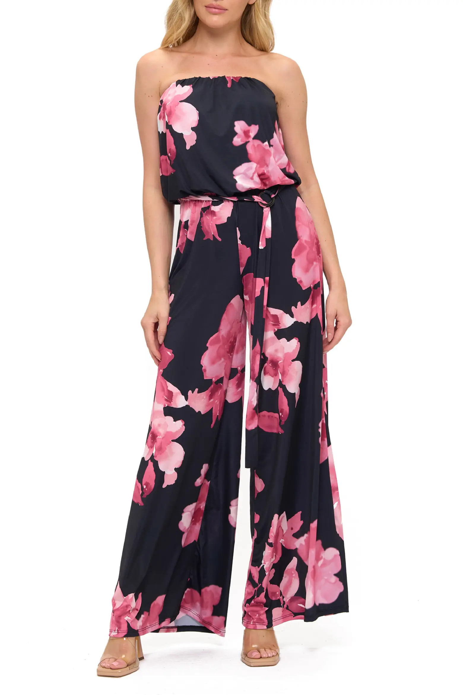 Printed Strapless Wide Leg Jumpsuit (Women) | Nordstromrack | Nordstrom Rack