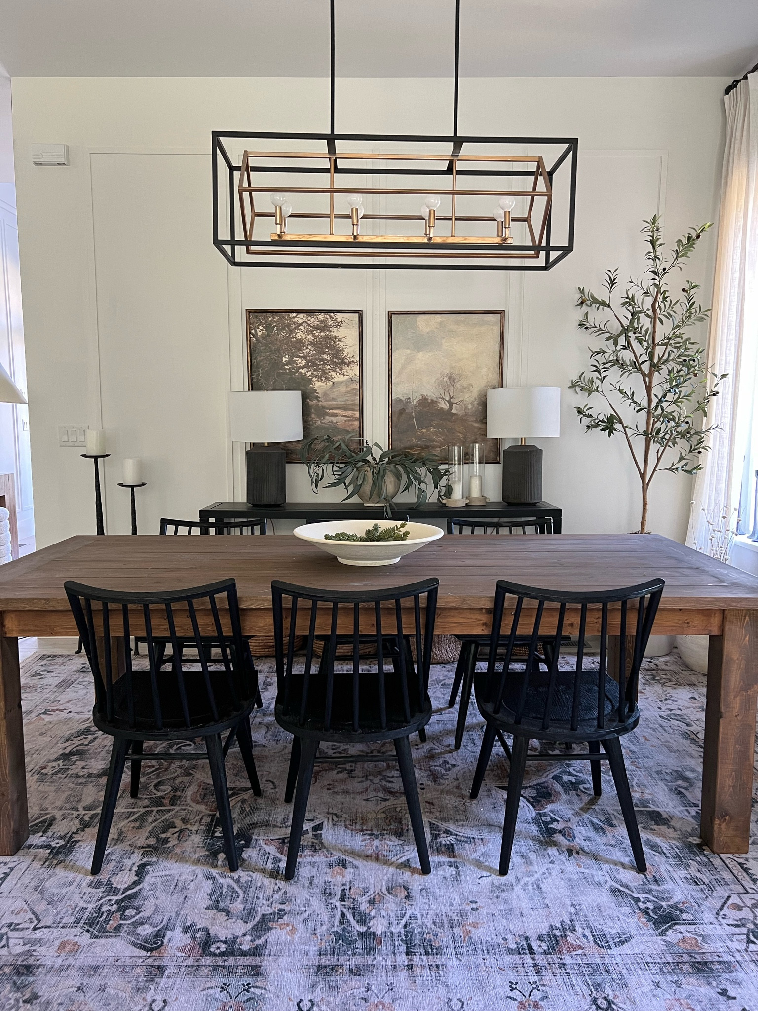 Dining room views for the Summer. 
An oversized bowl makes a simple yet elegant statement. Minimal styling, casual and easy. 
My dining table was a custom order, I have a similiar one linked here. 
Modern organic 

#LTKHome #LTKSeasonal