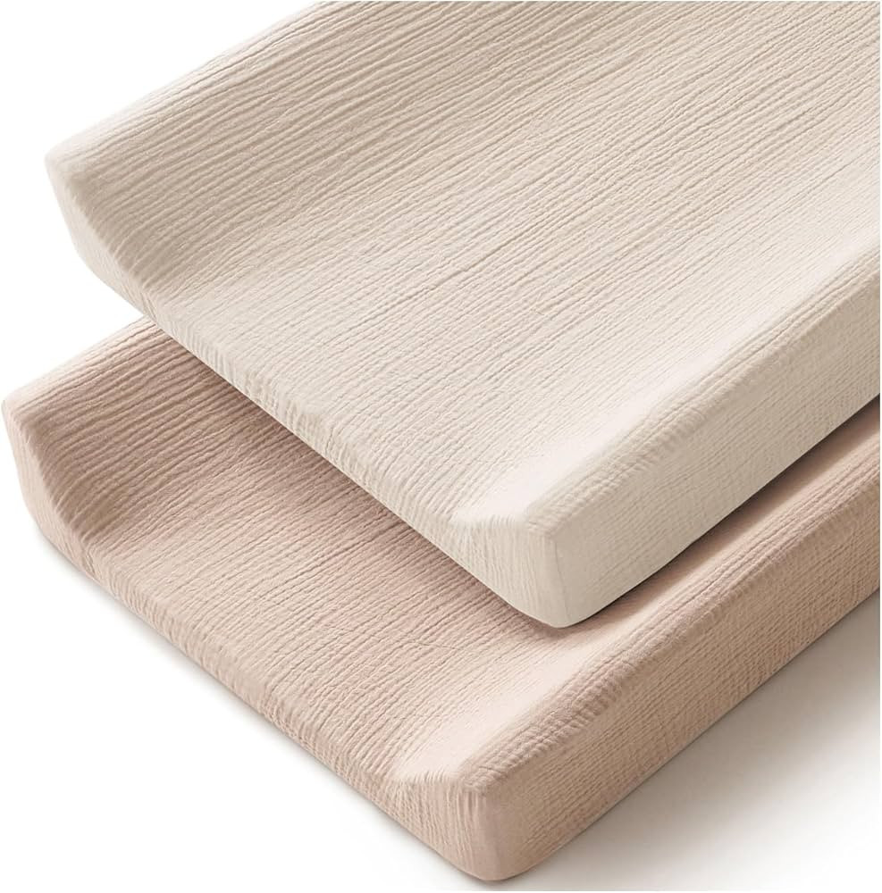 Changing Pad Cover for Neutral Baby Muslin Soft Cotton Diaper Changing Table Pad Cover Changing P... | Amazon (US)