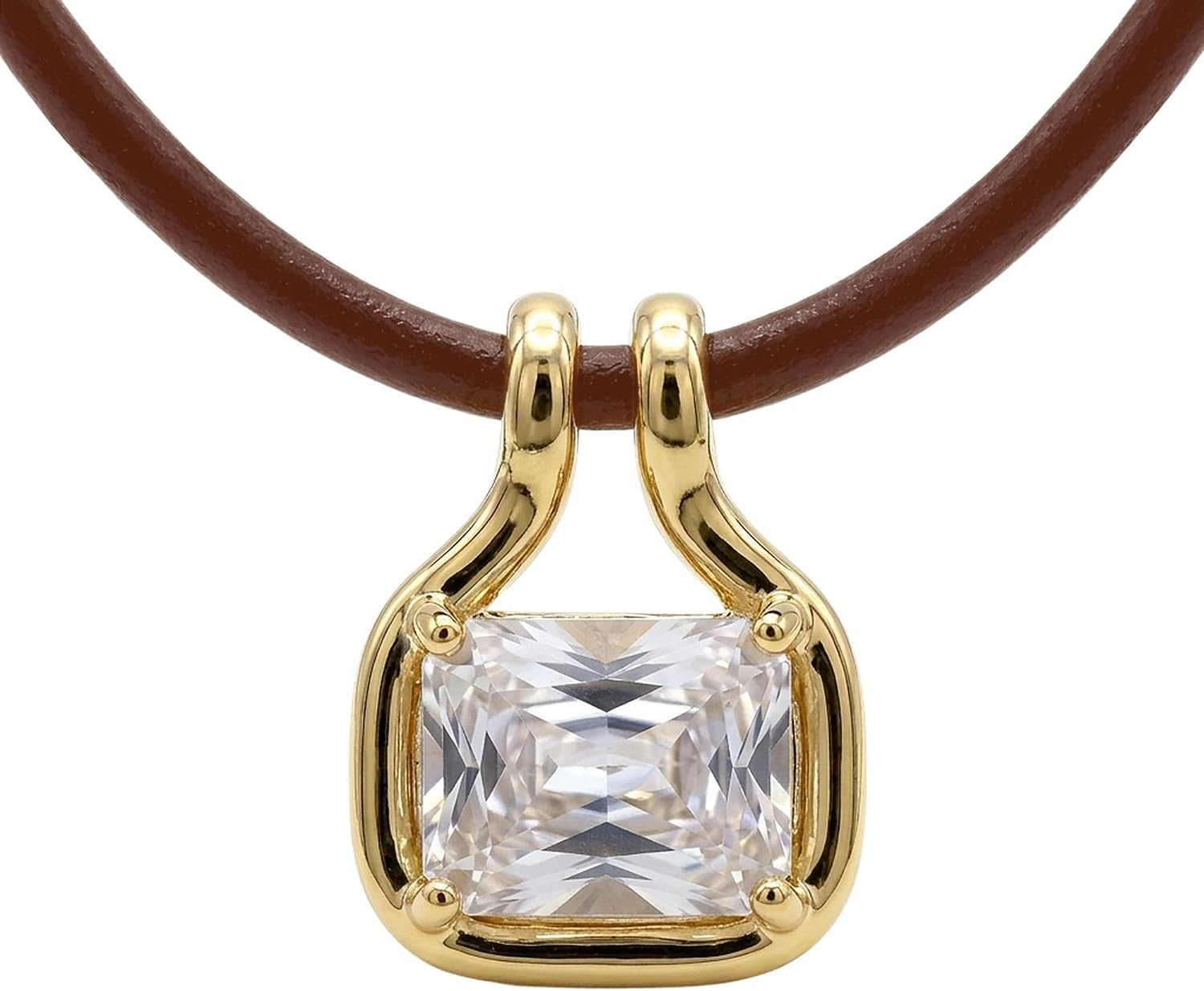 The M Naia Pendant Necklace for Women and Men, 18K Gold-Plated, 16 in + Ext | Amazon (US)