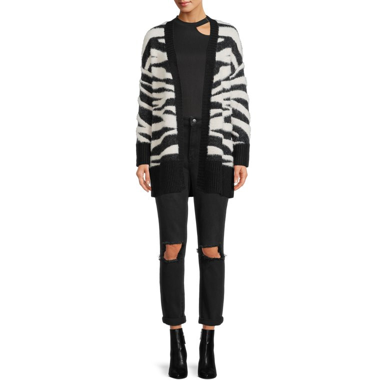 Dreamers by Debut Women's Print Cardigan Sweater - Walmart.com | Walmart (US)