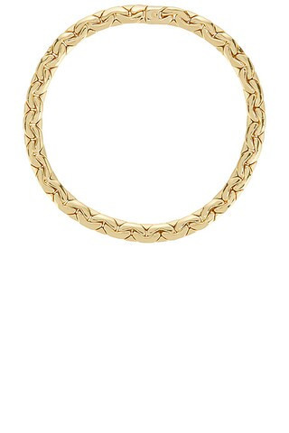Jennifer Fisher Tribeca Chain Necklace in Yellow Gold - Metallic Gold. Size all. | FWRD 