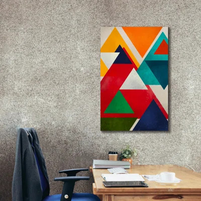 'Colorful Triangles' by Svetlana Aleynikova Canvas Wall Art | Wayfair North America