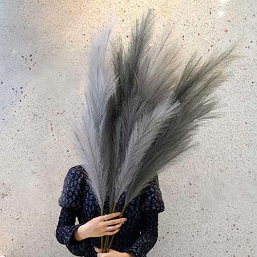 Faux Pampas Grass - Artificial Pampas Grass Tall 39”(100cm) - 4 Stems Fake Pampas Grass - Pampas Gra | Amazon (US)
