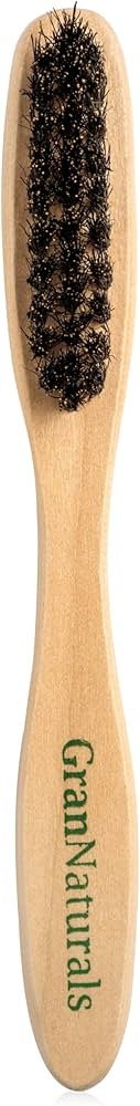 GranNaturals Teasing Boar Bristle Brush for Slicking Back Hair, Smoothing Ponytail Bun, Backcombi... | Amazon (US)