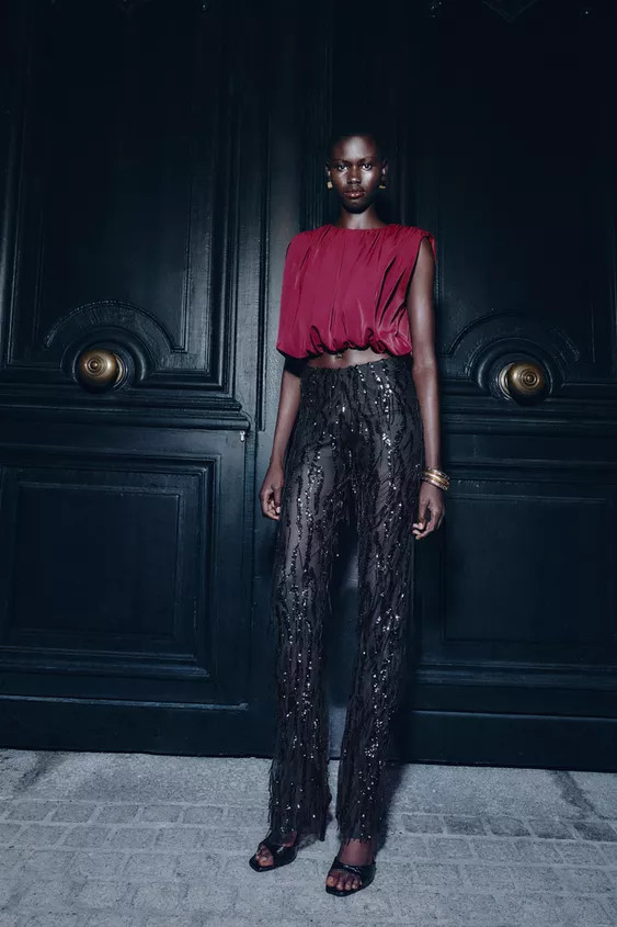 DRAPED BALLOON TOP | Zara US