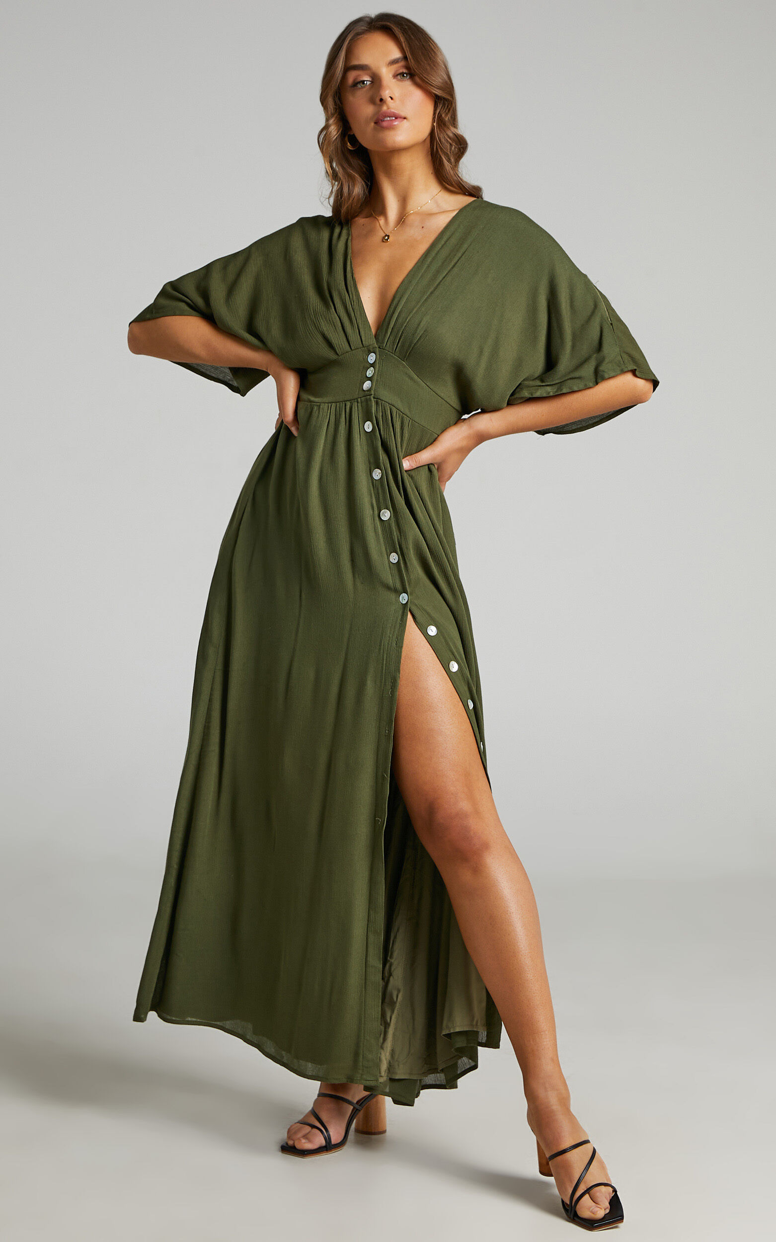 Sitting Pretty Dress in Olive | Showpo - deactived