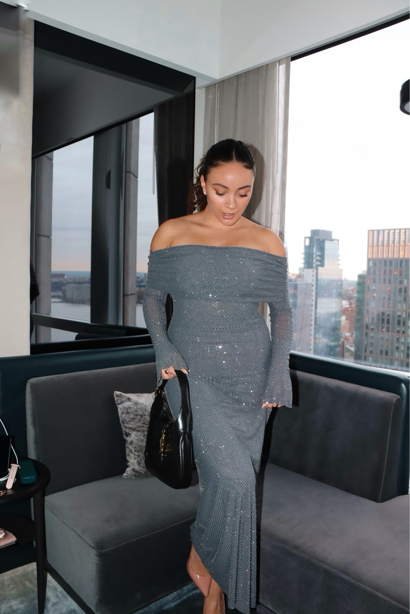 Off the shoulder dress, perfect for a date night!

#LTKMostLoved #LTKstyletip