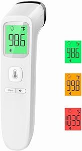 No-Touch Thermometer for Adults and Kids, Digital Accurate Thermometer with Fever Alarm, 1 Second... | Amazon (US)