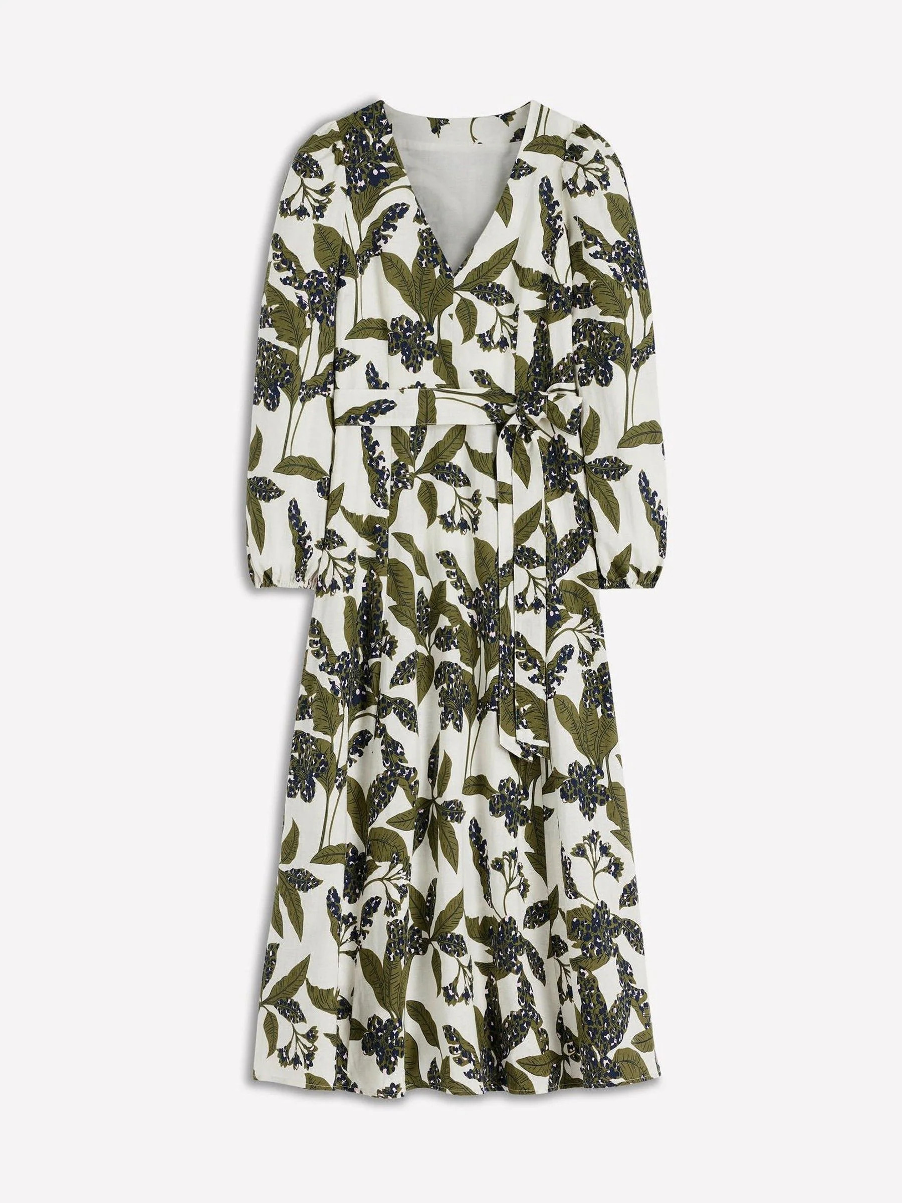 Boden Boden Green Florence Linen Blend Dress | Next US