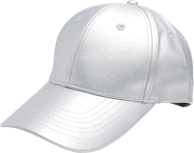 Adjustable Unisex Baseball Cap, PU Leather Classic Baseball Cap for Fall Winter Sun Protection Sp... | Amazon (US)