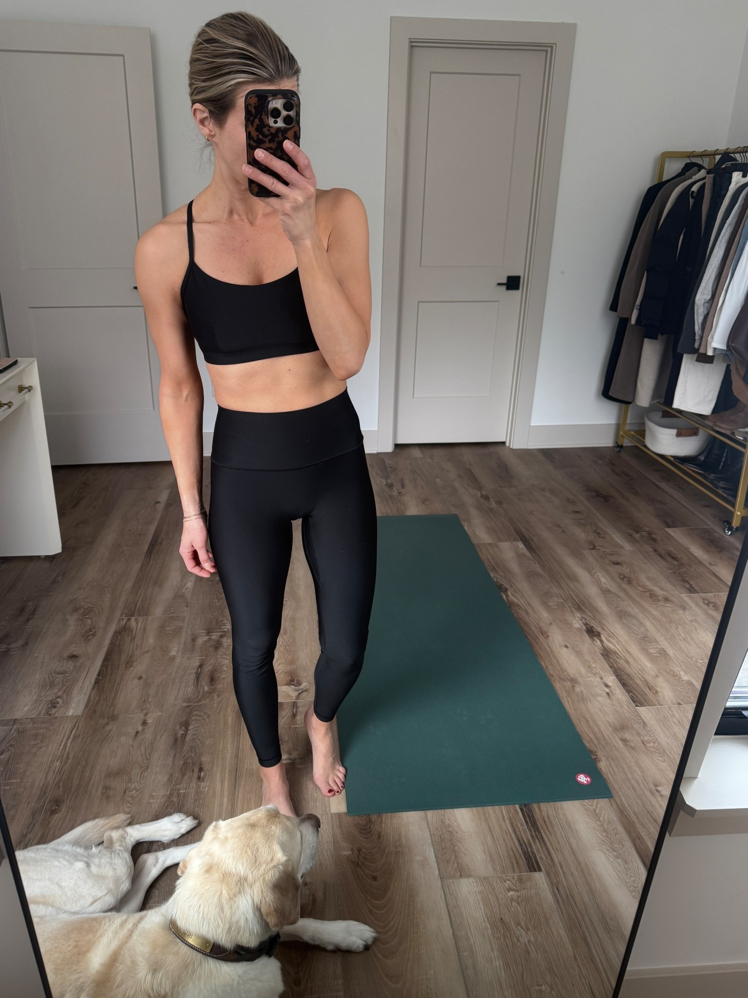 Wearing 2 leggings, small sports bra 

#LTKOver40 #LTKfitnessgoals #LTKActive