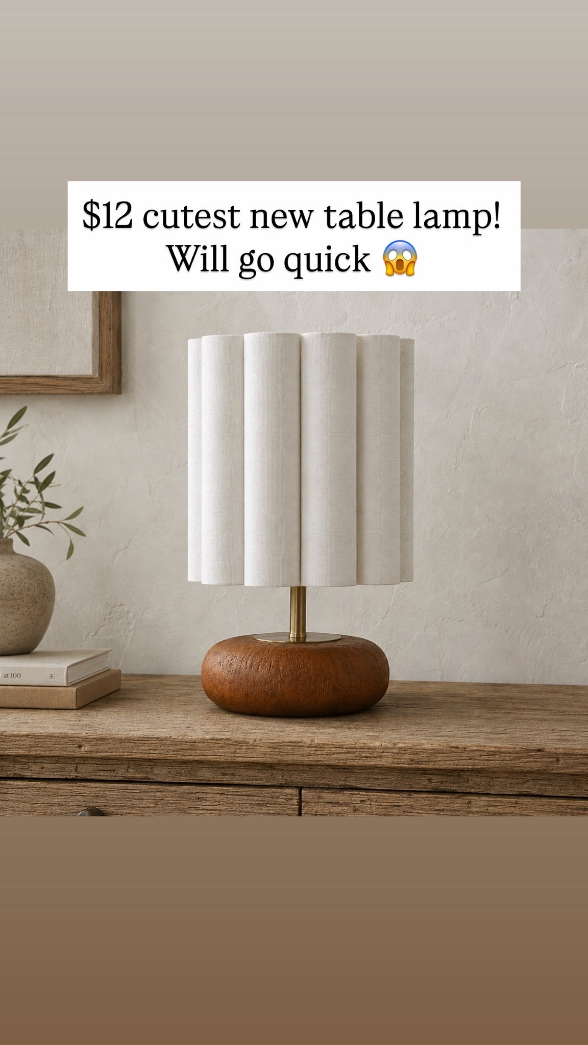 $12 cutest new table lamp! Will go quick 😱

#LTKHome #LTKSaleAlert