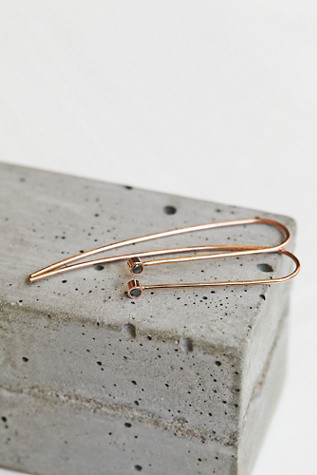 Zoe Chicco Womens Black Diamond Threaders | Free People