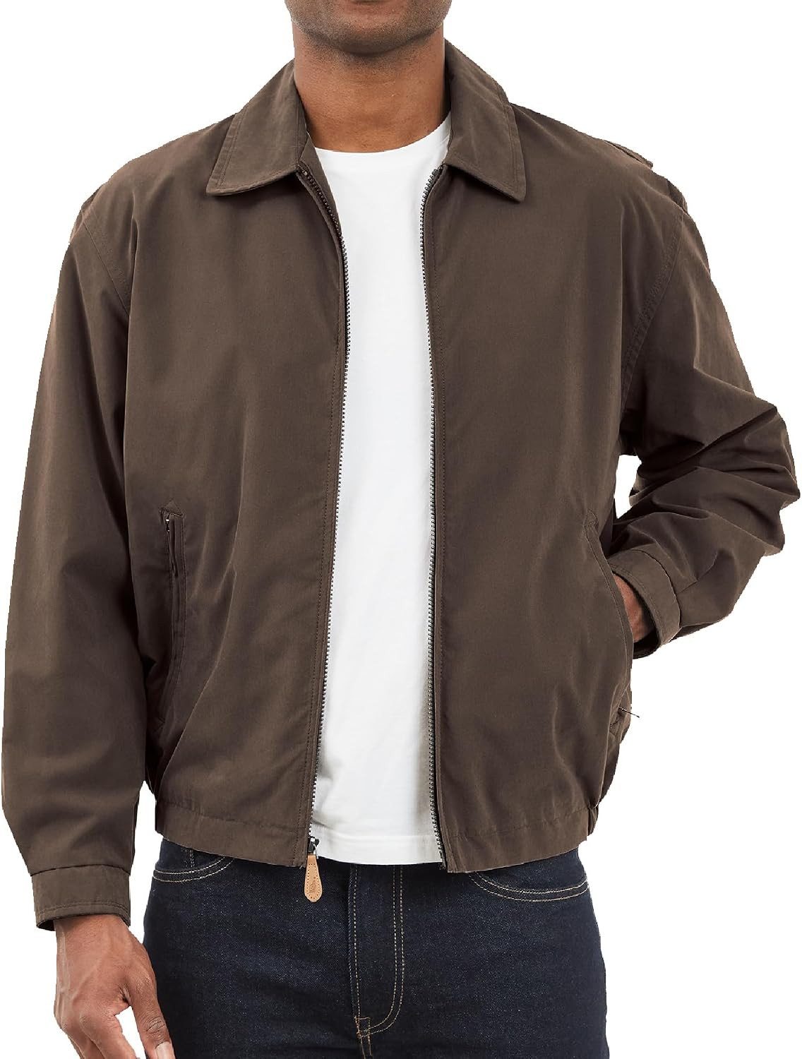 LONDON FOG Men's Auburn Zip-Front Golf Jacket (Regular & Big-Tall Sizes) | Amazon (US)
