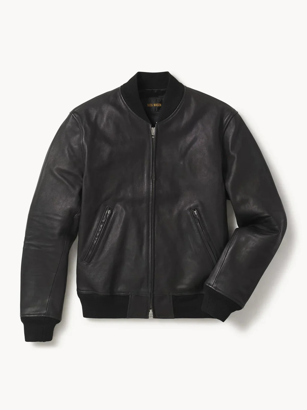Black Leather Bruiser Bomber - Buck Mason- Modern American Classics | Buck Mason