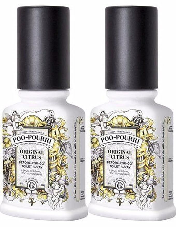 Poo-Pourri, Before-You-Go Bathroom Spray, Original - 4 oz, 2 Pack | Amazon (US)