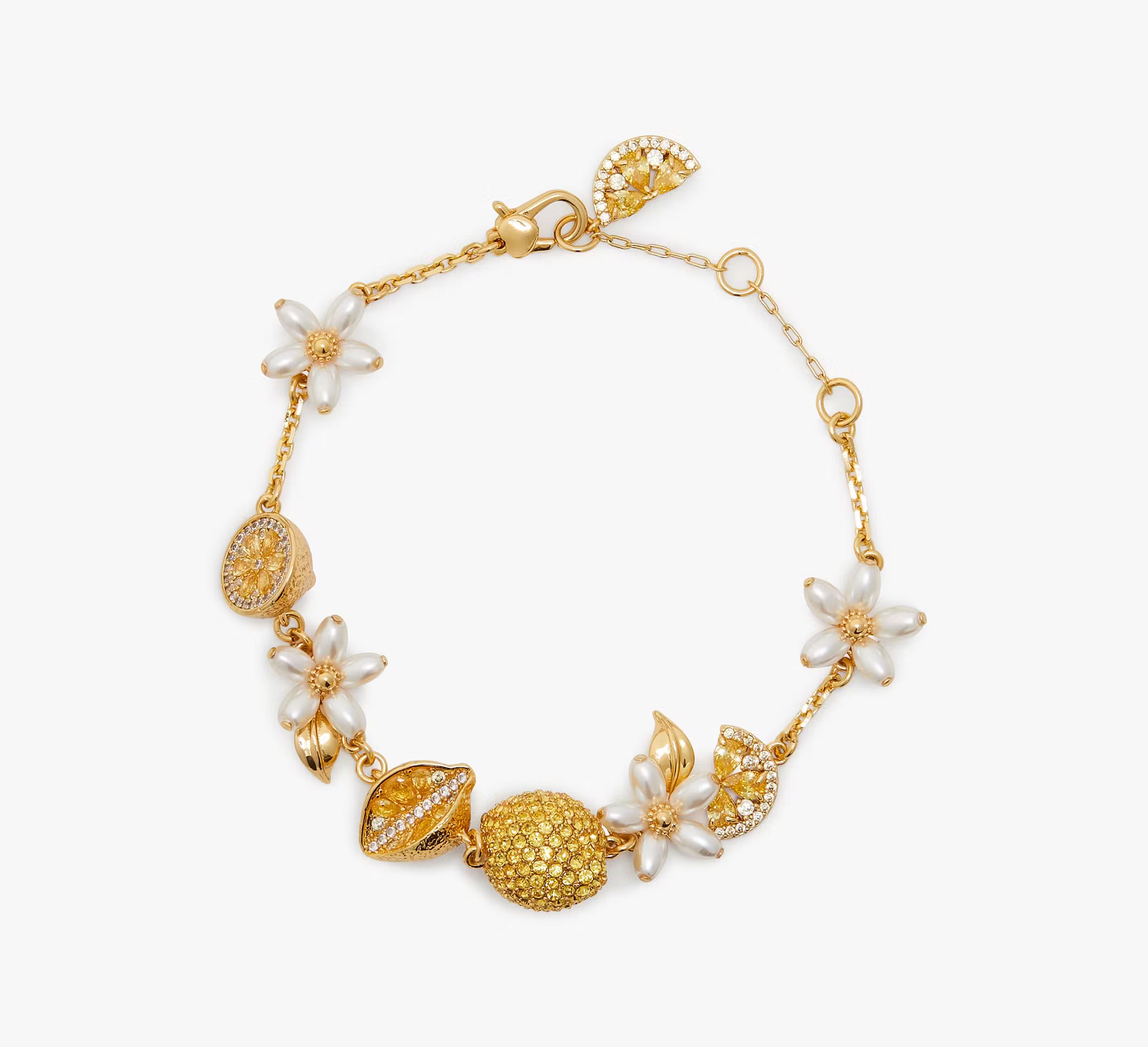 Kate Spade Fresh Squeeze Scatter Line Bracelet, Yellow | Kate Spade (US)