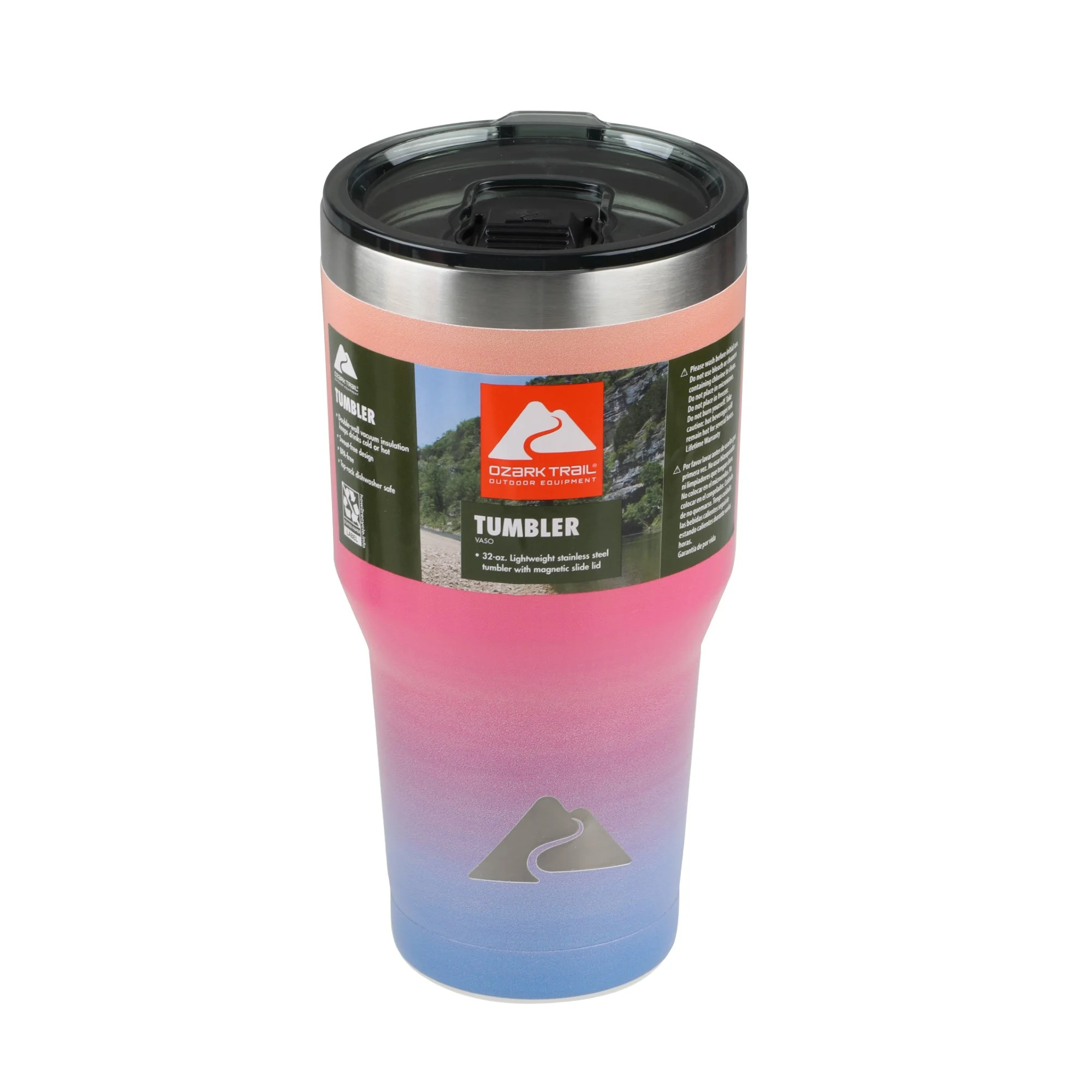 Ozark Trail 32 oz Vacuum Insulated Stainless Steel Tumbler-Gradient | Walmart (US)