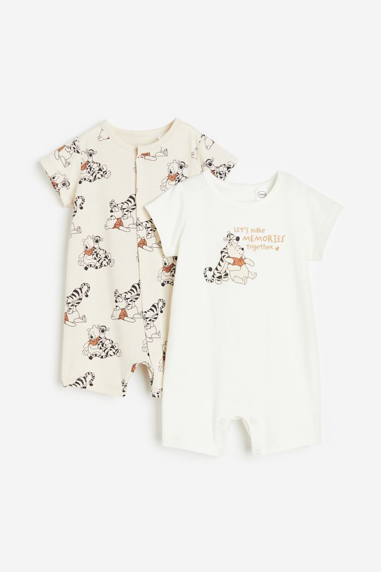 2-pack Printed Pajamas - White/Winnie the Pooh - Kids | H&M US | H&M (US + CA)