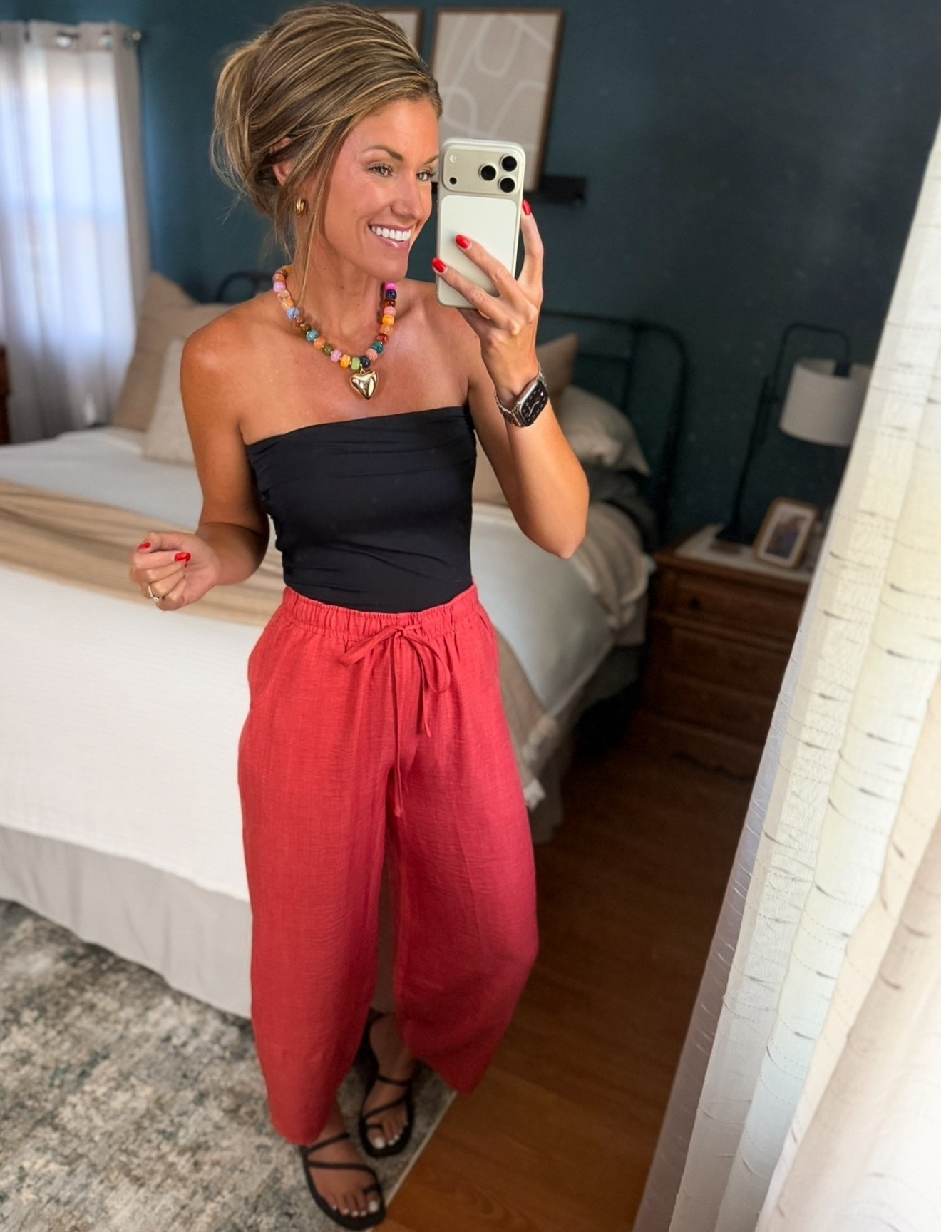 Fun easy Summer outfit idea. 
Top and pants medium

#LTKSeasonal #LTKOver40 #LTKootd