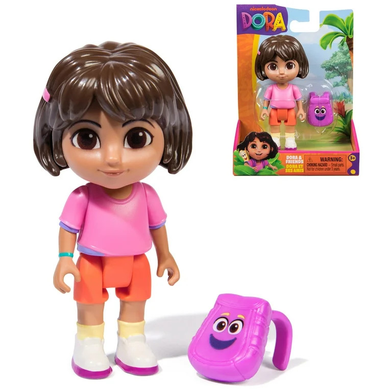 Dora the Explorer , Figura de Juguete Dora de 3 Pulgadas con Cabezal, Brazos y Mochila Móviles, ... | Walmart (US)