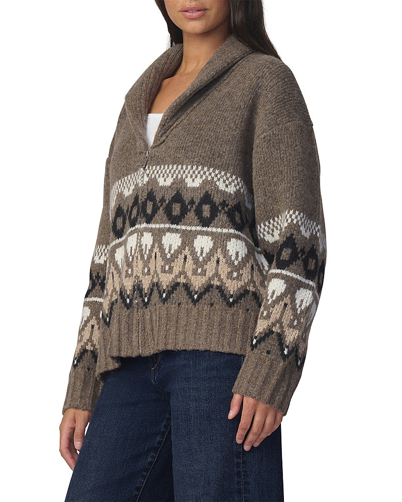 Joe's Jeans The Inga Fair Isle Zip Front Cardigan | Bloomingdale's (US)