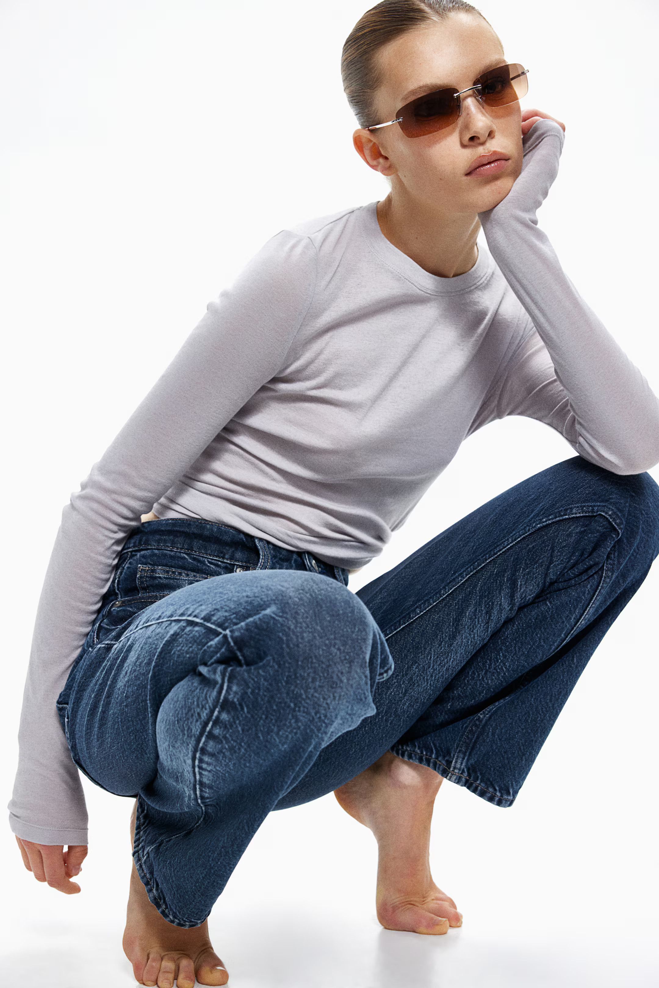 Straight High Jeans - Denim blue - Ladies | H&M CA | H&M (US + CA)