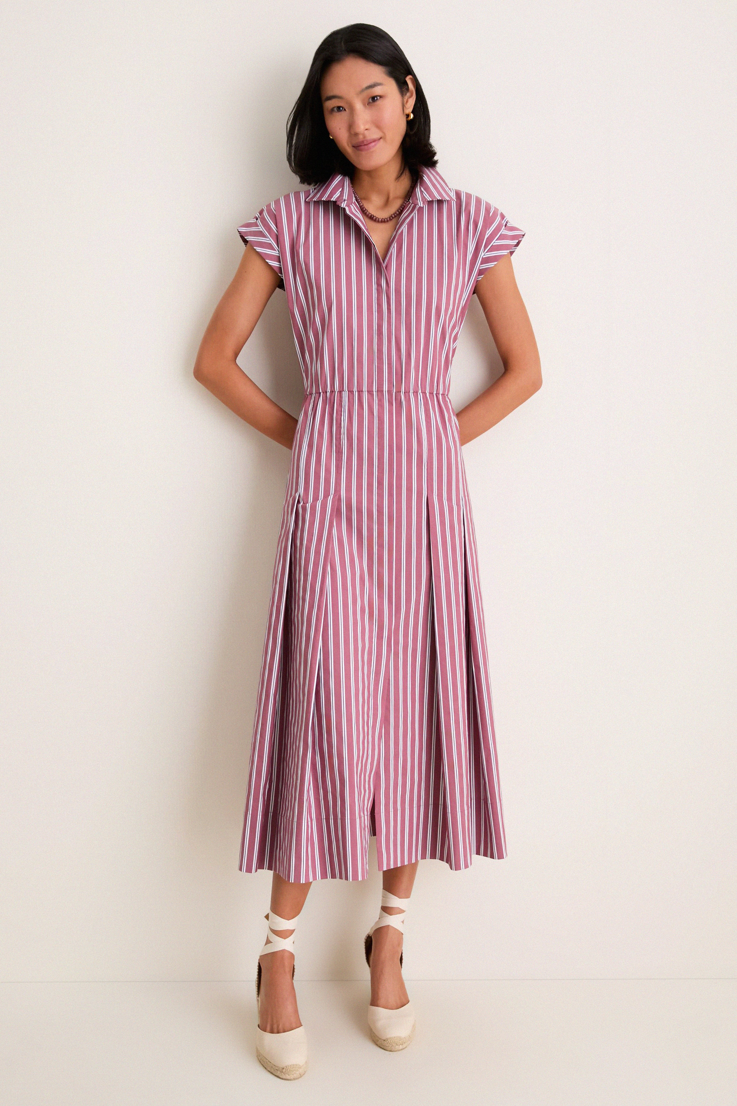 Port Stripe Caterina Shirt Dress | Tuckernuck (US)