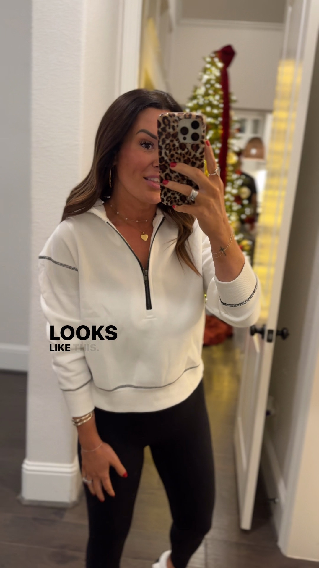 Wearing a small in this quarter zip and an XS in the leggings! 

#LTKActive #LTKootd #LTKgrwm