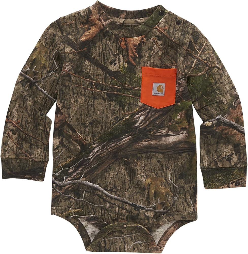 Carhartt baby-girls Long-sleeve Pocket Bodysuit | Amazon (US)